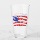 Verre Drapeau des États-Unis (Devant)