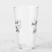 Verre Drapeau des îles Malouines du Coeur, îles Malouine (Gauche)