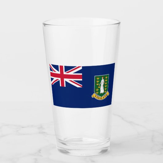 Verre Drapeau des îles Vierges britanniques (BVI) (Devant)