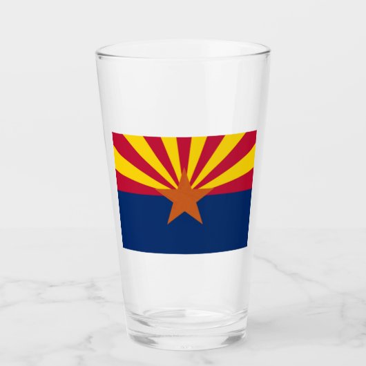 Verre Drapeau d'État de l'Arizona (Devant)