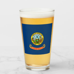 Verre Drapeau d'État de l'Idaho