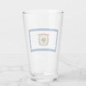 Verre Drapeau d'État de Virginie-Occidentale (Dos)