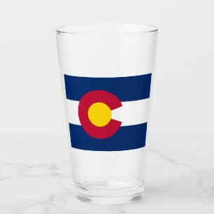 Verre Drapeau d'Etat du Colorado