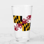 Verre Drapeau d'État du Maryland (Devant)