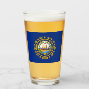 Verre Drapeau d'Etat du New Hampshire