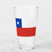 Verre Drapeau du Chili (Devant)