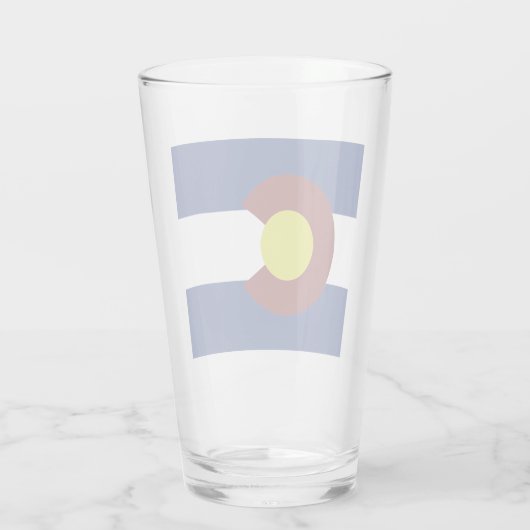 Verre Drapeau du Colorado (Dos)