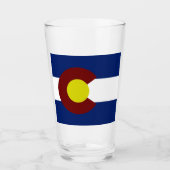 Verre Drapeau du Colorado   (Devant)