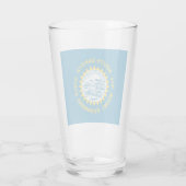 Verre Drapeau du Dakota du Sud (Dos)