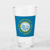 Verre Drapeau du Dakota du Sud (Devant)