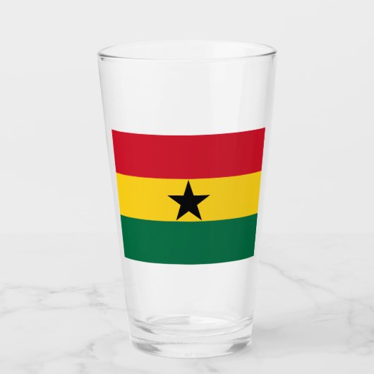 Verre Drapeau du Ghana (Devant)