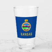Verre Drapeau du Kansas (Devant)