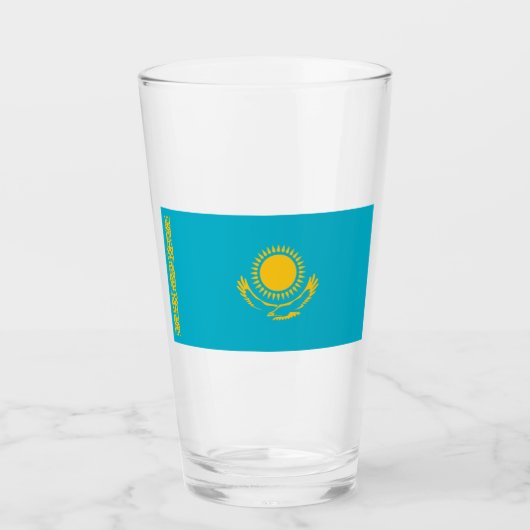 Verre Drapeau du Kazakhstan (Devant)