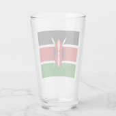 Verre Drapeau du Kenya  (Dos)
