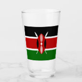 Verre Drapeau du Kenya  (Devant)