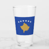 Verre Drapeau du Kosovo (Devant)