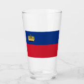 Verre Drapeau du Liechtenstein (Devant)