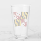 Verre Drapeau du Maryland  (Dos)