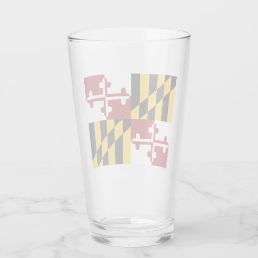 Verre Drapeau du Maryland  (Dos)