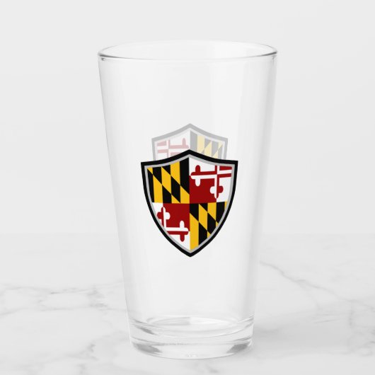 Verre Drapeau du Maryland (Devant)