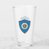 Verre Drapeau du Minnesota (Dos)
