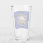 Verre Drapeau du New Hampshire (Dos)