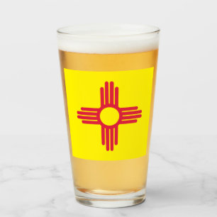 Verre Drapeau du Nouveau Mexique