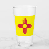 Verre Drapeau du Nouveau Mexique (Devant)