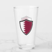 Verre Drapeau du Qatar (Dos)