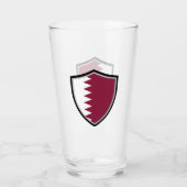 Verre Drapeau du Qatar (Devant)