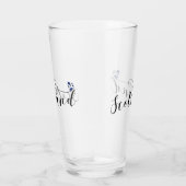 Verre Drapeau écossais en coeur, Scottish Saltire (Droite)