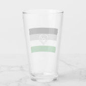 Verre Drapeau et symbole de fierté androphile (Dos)