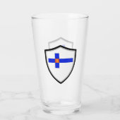 Verre Drapeau finlandais (Dos)