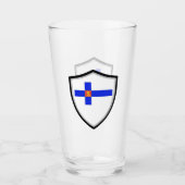 Verre Drapeau finlandais (Devant)