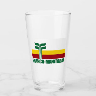 Verre Drapeau franco-manitobain