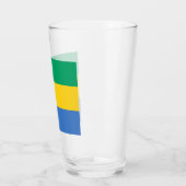 Verre Drapeau gabonais (Gabon) (Gauche)
