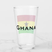 Verre Drapeau Ghana (Afrique de l'Ouest) (Dos)