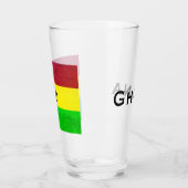 Verre Drapeau Ghana (Afrique de l'Ouest) (Gauche)