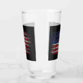 Verre Drapeau Grunge U.S.A (Droite)