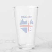 Verre Drapeau islandais (Dos)