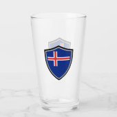 Verre Drapeau islandais (Dos)