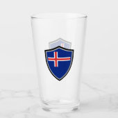 Verre Drapeau islandais (Devant)