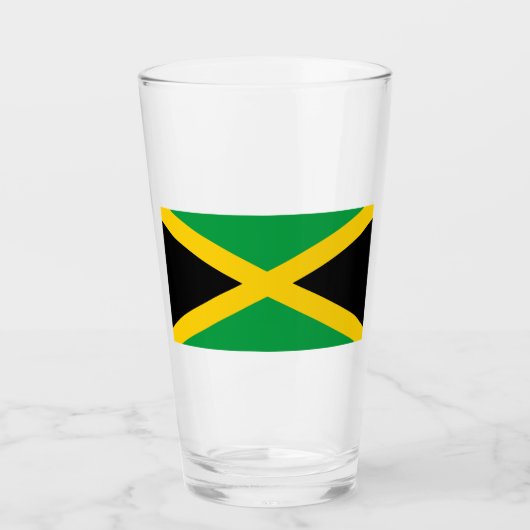Verre Drapeau jamaïcain (Devant)