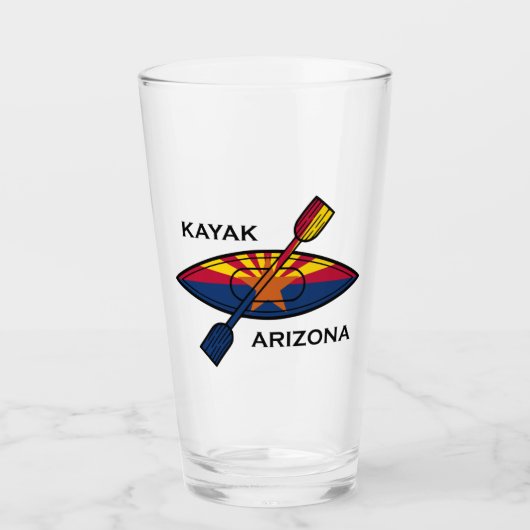 Verre Drapeau Kayak Arizona (Devant)