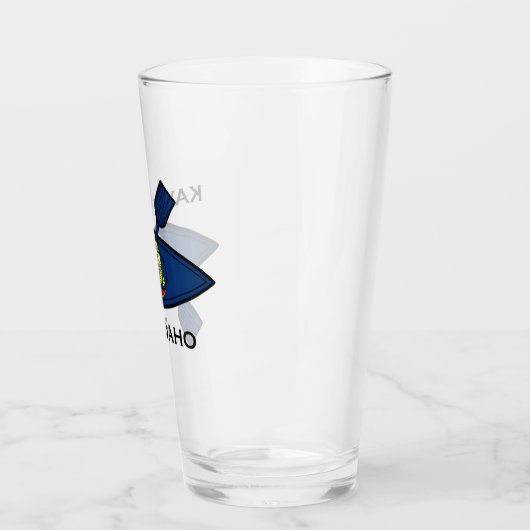 Verre Drapeau Kayak Idaho (Gauche)