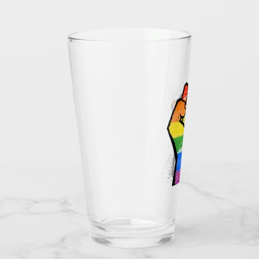 Verre Drapeau LGBTQIA Pride (Droite)