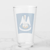 VERRE DRAPEAU LOUISIANA (Dos)