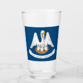 VERRE DRAPEAU LOUISIANA (Devant)
