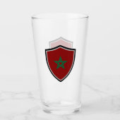 Verre drapeau marocain (Devant)