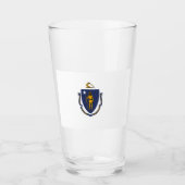 VERRE DRAPEAU MASSACHUSETTS (Devant)
